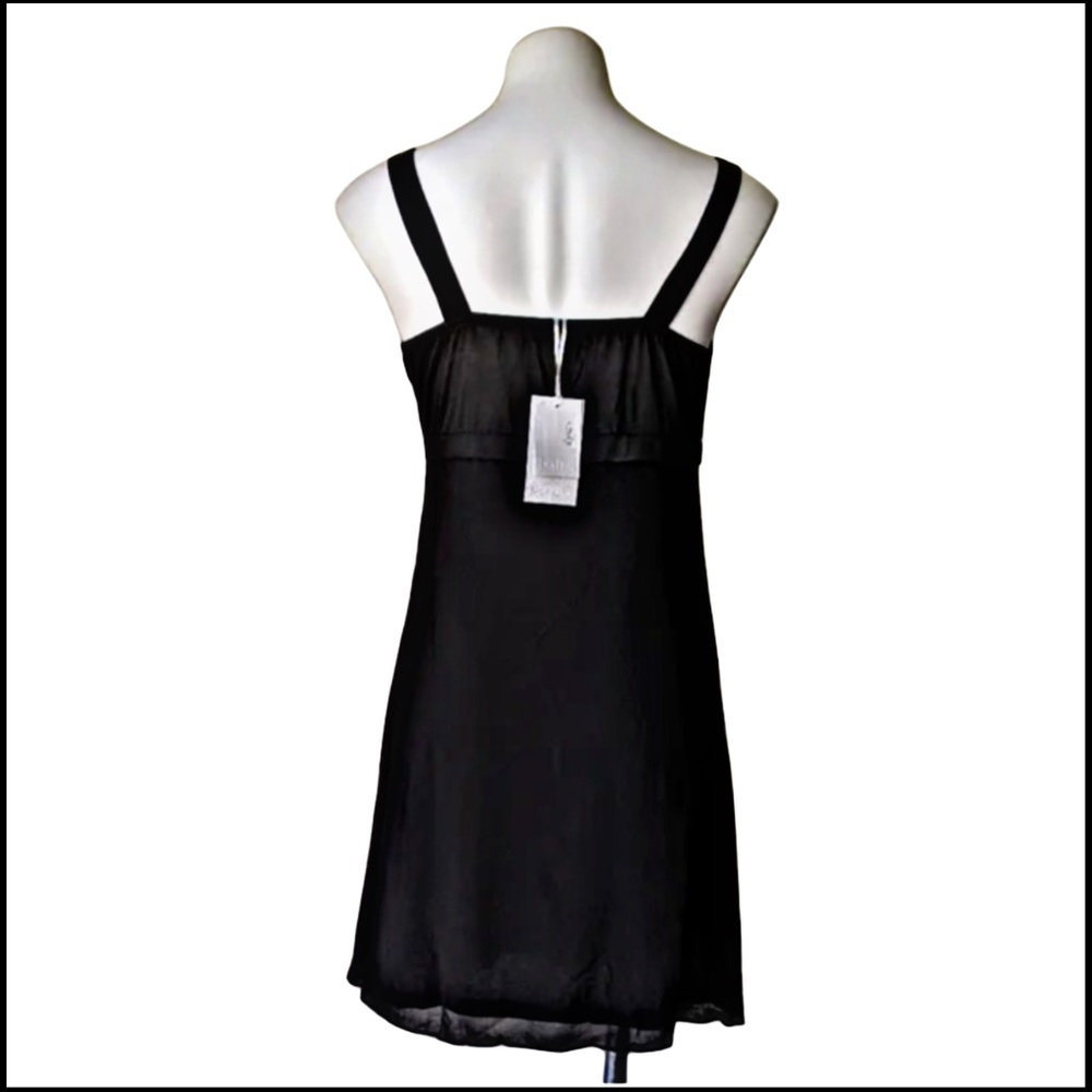 NWT LUCY PARIS BEAD EMBELLISHED LITTLE BLACK DRESS Sz SMALL - Picture 2 of 12